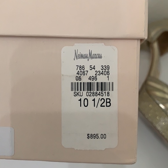 Jimmy Choo Gold Platform Heels Size 40.5 - Picture 3 of 12